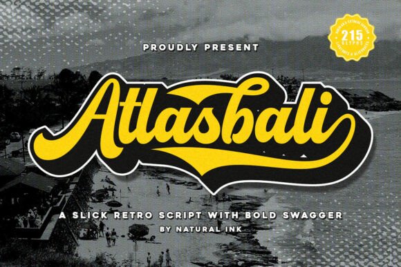Atlasbali: A Playful Script Font for Creative Design Projects