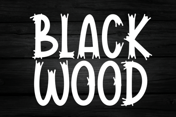 Black Wood: A Bold Font with Rustic Flair
