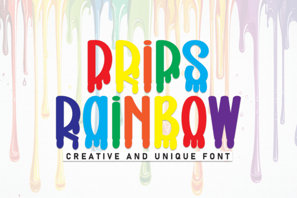 Drips Rainbow: A Friendly Font for Modern Design