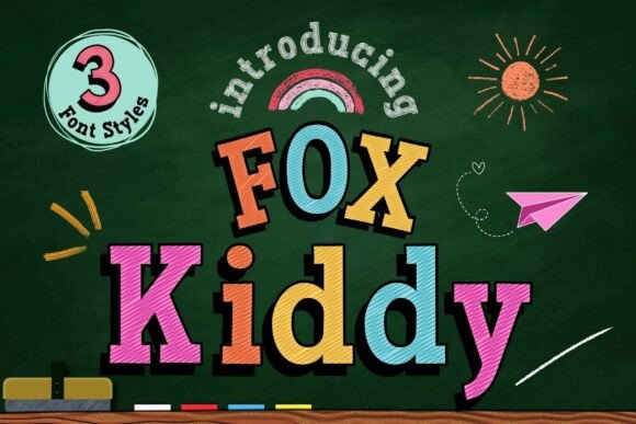 Fox Kiddy: A Playful Font for Kids-Themed Designs