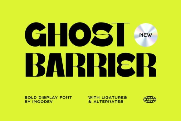 Ghost Barrier: A Futuristic Font for Bold, High-Impact Design