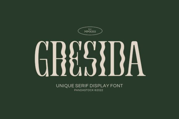 Gresida: A Serif Font That Turns Typography into Art