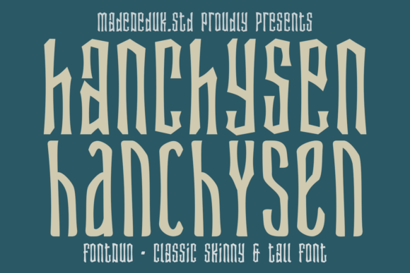 Hanchysen: A Bold Display Font for Timeless Design