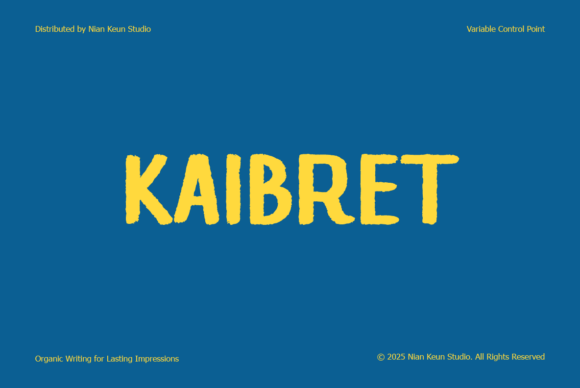 Kaibret Font: The Handcrafted Typeface Bringing Personality to Modern Design