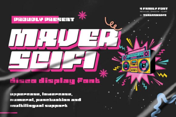 Maver Scifi: Retro Disco Meets Sci-Fi Typography
