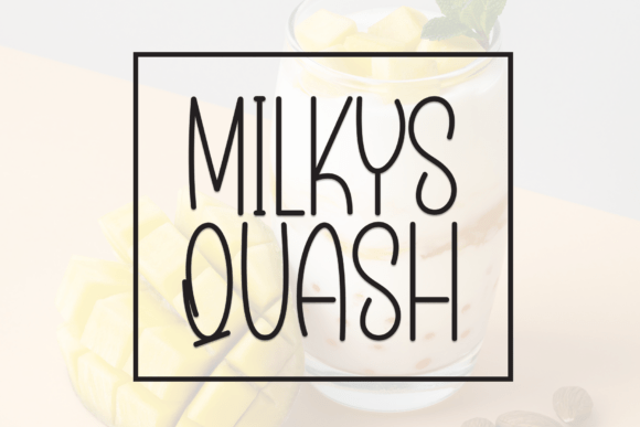 Milky Squash: A Modern Display Font for Warm, Approachable Design