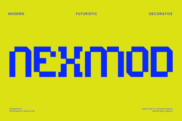 Nexmod Regular: A Bold Fusion of Geometry and Modern Typography