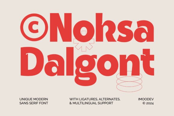 Noksa Dalgont: A Fresh, Playful Sans Serif for Modern Design