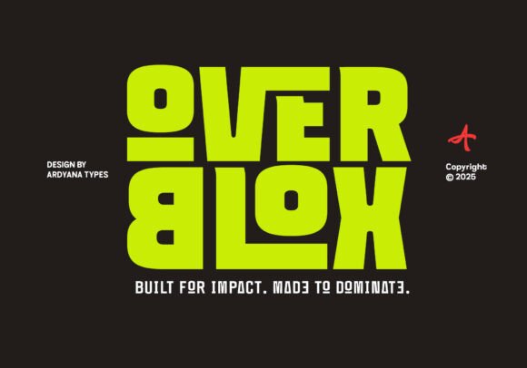 OVERBLOX: The Bold Typeface Designed to Command Attention