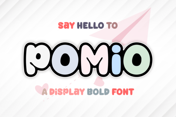 Pomio: A Bold, Cheerful Font for Expressive Design