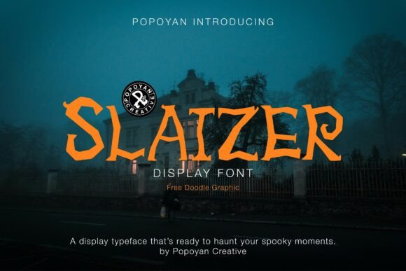 Slaizer: A Display Font for Bold, Eerie, and Versatile Design Projects