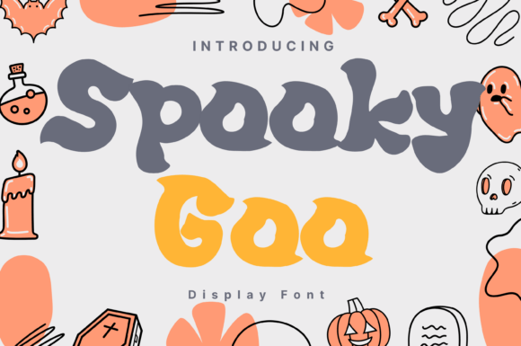 Spooky Goo: A Bold, Bubbly, and Eerie Font for Halloween Designs