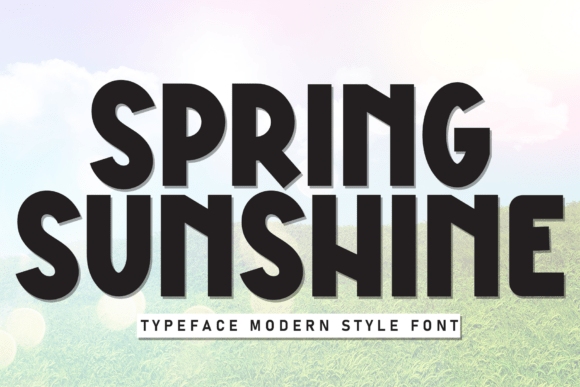 Spring Sunshine: A Friendly Font for Modern Design