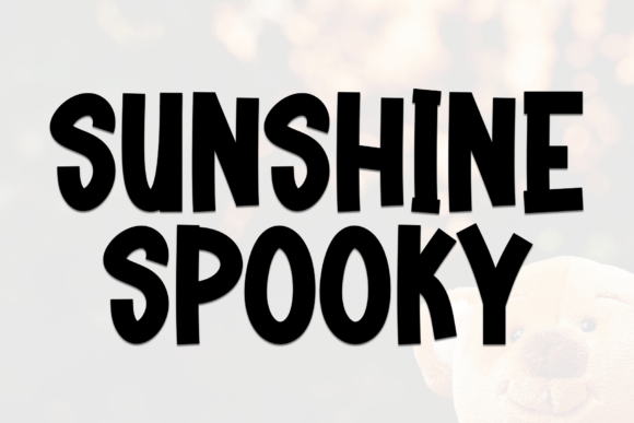 Sunshine Spooky: A Playful Font for Lighthearted Halloween Designs