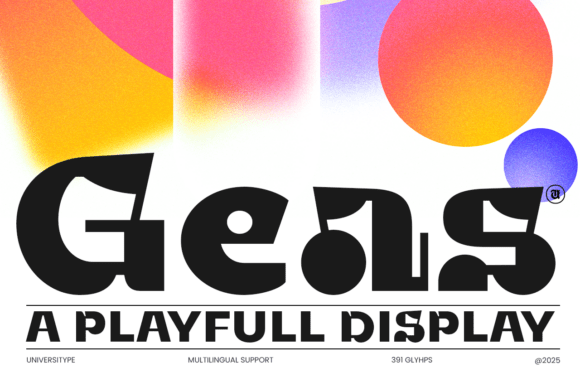 Ut Geas Display: The Typeface That Brings Energy to Every Design