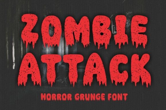 Zombie Attack: A Halloween Font for Horror-Themed Projects